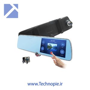 دوربین ثبت وقایع خودرو مدل آینه ای 3 لنز صفحه لمسی