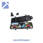 دوربین آینه ای خودرو 2 لنز تمام صفحه لمسی - Image 2