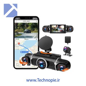 دوربین خودرو 4 لنز وای فای دار و جی پی اس دار M100 pro